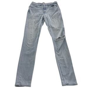 Levis Jeans Womens 30 Blue 721 High Rise Skinny Distressed Ripped Denim‎ Pants